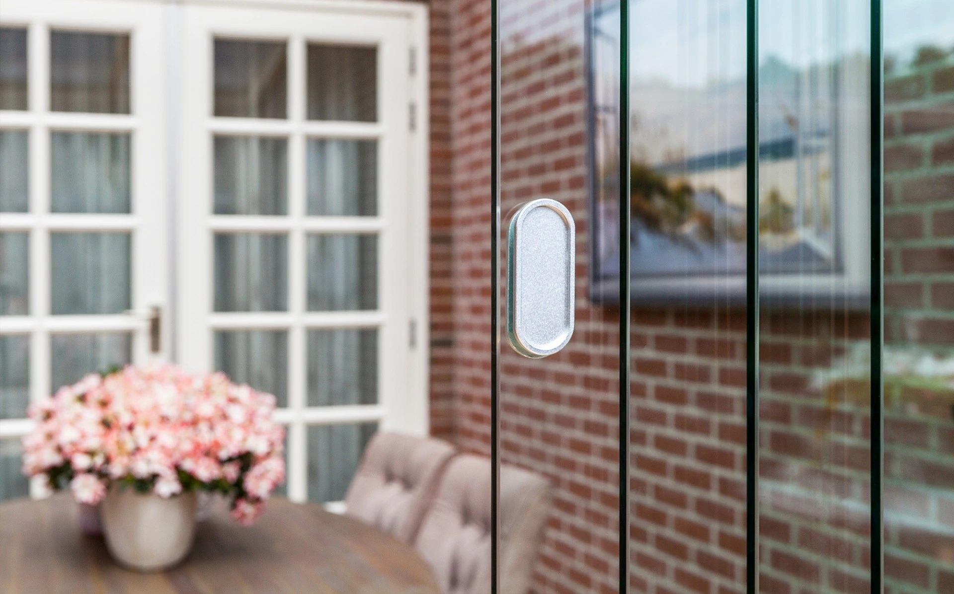 Glazen Schuifwand 400 x 250 cm - 10 mm - 4-delig - Afbeelding 7